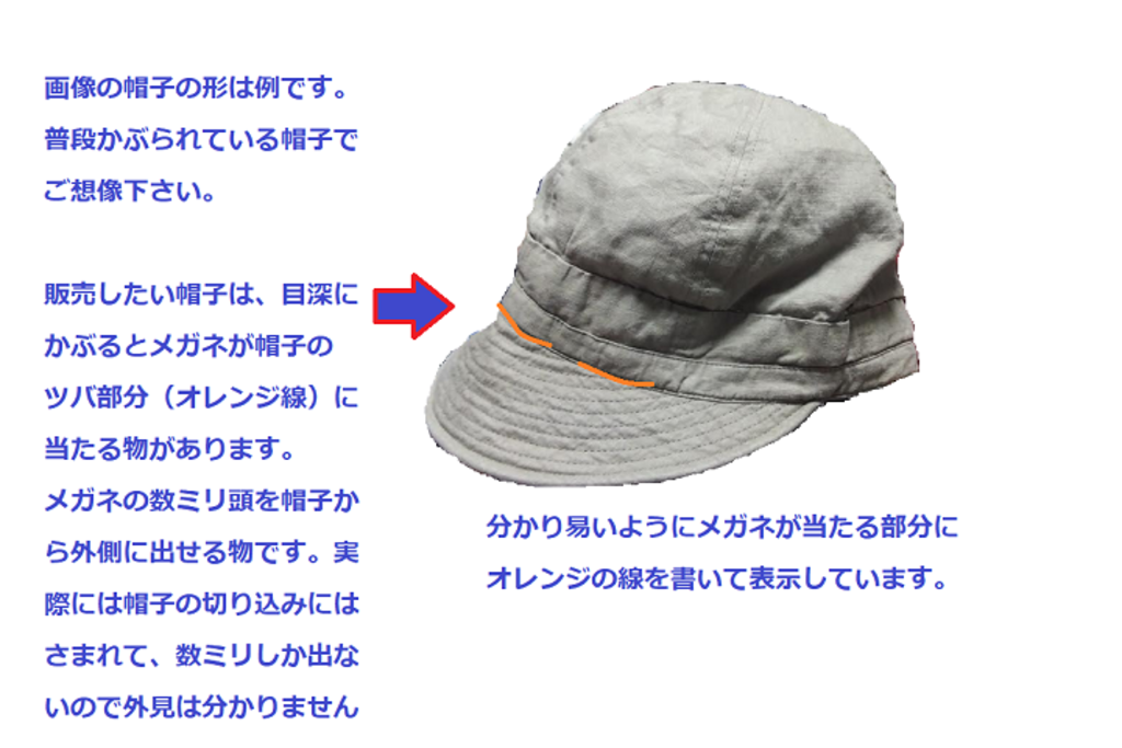 帽子とメガネの良い相性を生み出しました Watote ワトテ 進もう ジャパンメイド